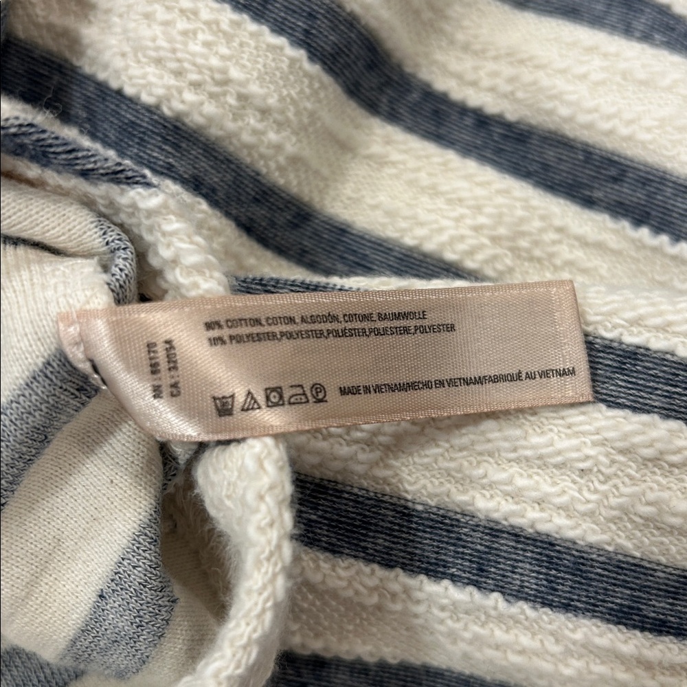 Anthropologie Saturday Sunday Striped Yael Side Tie Dress Shift Terrycloth - Picture 7 of 14